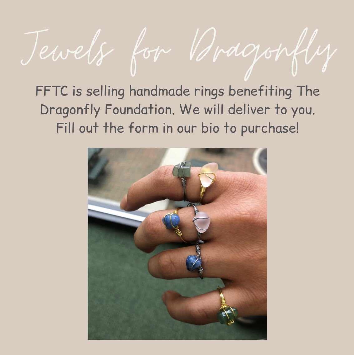 ✨Jewels for Dragonfly💎 Link in bio to order these trendy rings! Each ring is $8. Make sure to message if you have questions/need clarification. All proceeds go to <a href="/DragonflyCinci/">The Dragonfly Foundation</a>
