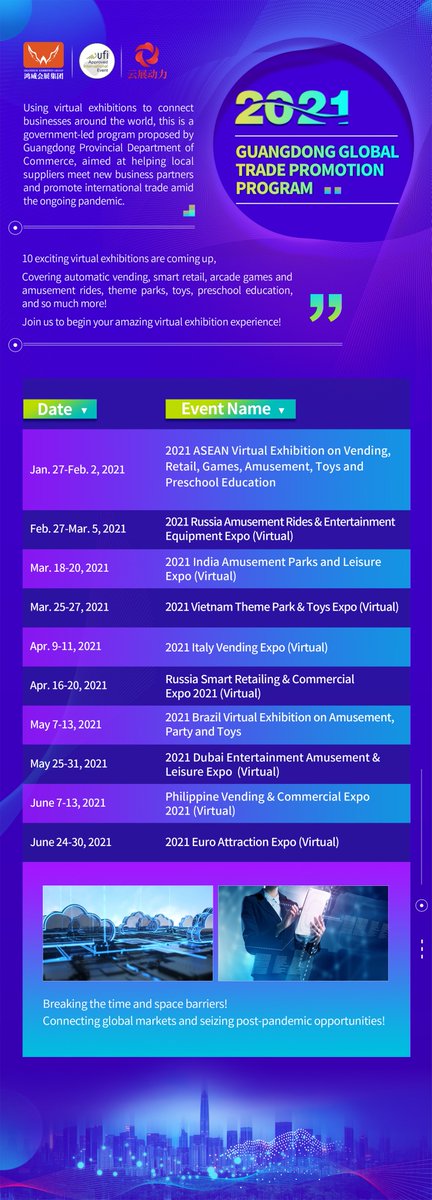 I am glad to invite you guys to visit our first online expo for amusement equipment - 2021 ASEAN Games &amp; Amusement Expo (Virtual), which is totally conducted for oversea purchasers and professionals that interested in Chinese suppliers. 

Details please email roywithfun@gmail.com