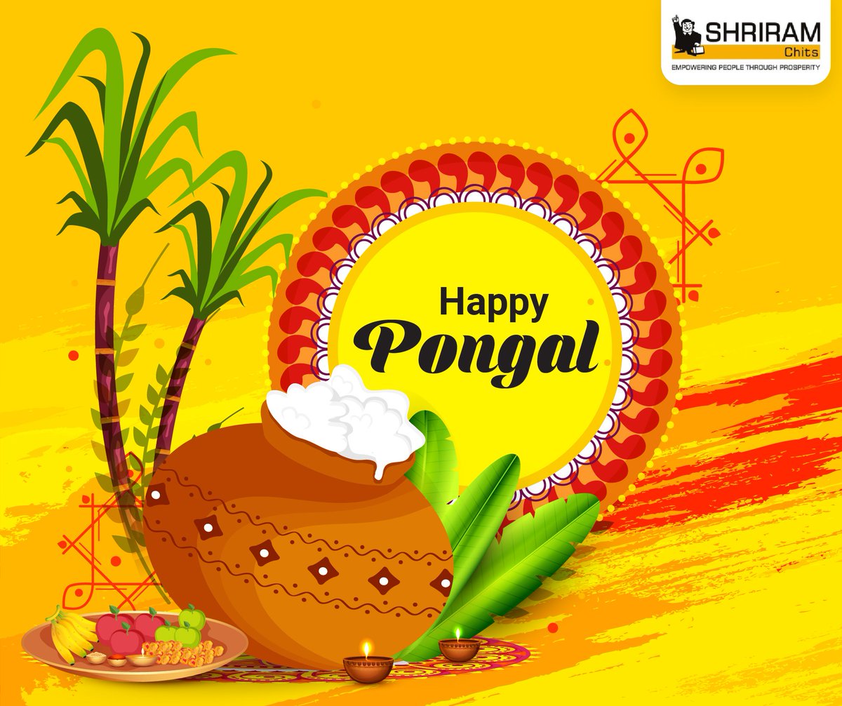 Shriram_Chits's tweet photo. On this bounteous Pongal/Lohri/Sankranthi festival, Shriram Chits wishes everyone the abundance of health and wealth.

#Pongal #Lohri #Sankranthi #PongalFestival https://t.co/vG6p7PRHGD
