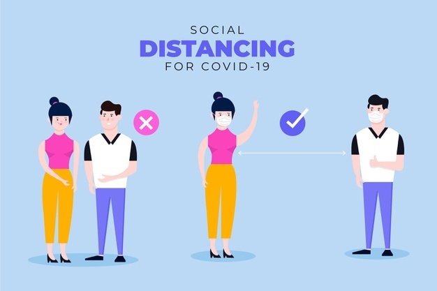 CityTshwane's tweet photo. Always keep a safe space between yourself other people. #COVID19 https://t.co/R1oesArSYy