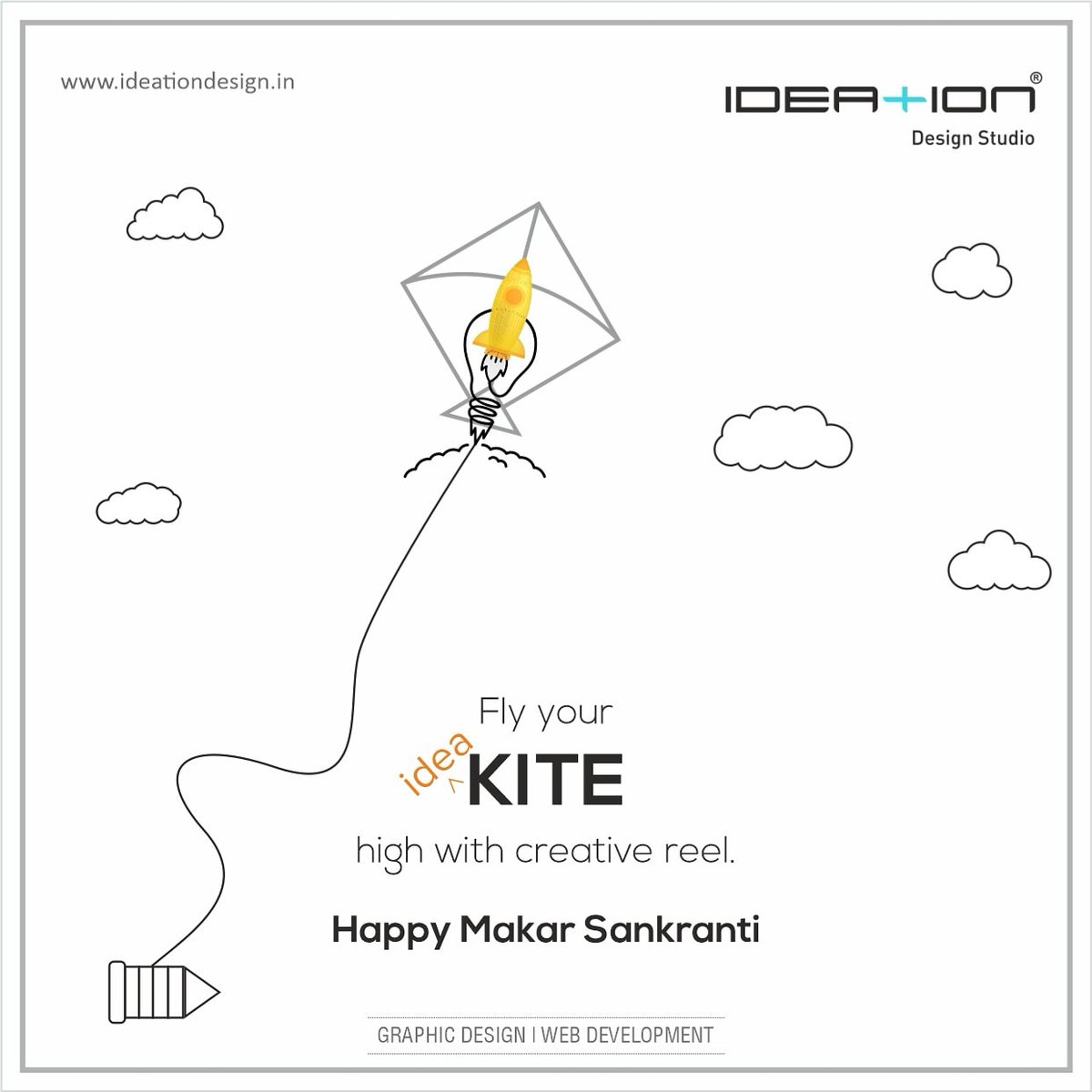 ideationds's tweet photo. Fly your KITE high with creative reel . 

 Happy Makar Sankranti

#ideation #graphic #art  #design #illustration #artist #creative  #logo #graphicdesigner #graphics 

FOR ANY GRAPHIC DESIGN REACH US @
https://t.co/nBU2KYfSzU
+91-9725050728
or Email on:
info@ideationdesign.in https://t.co/VW6MeGNxYc