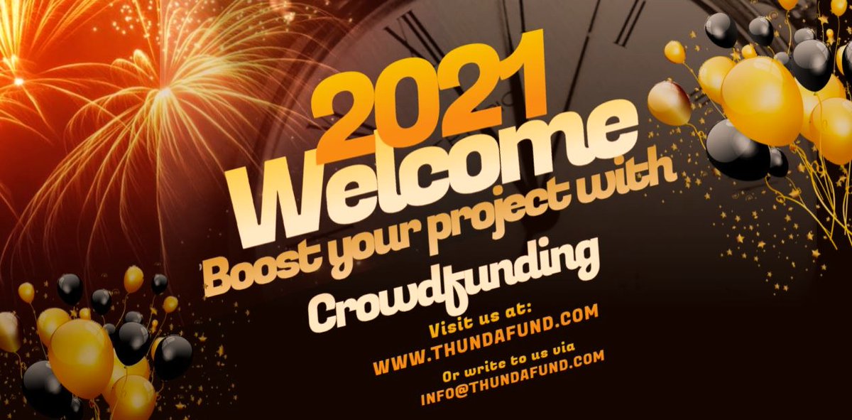 This new year, boost your project by Crowdfunding with us. #thundafund #crowdfunding