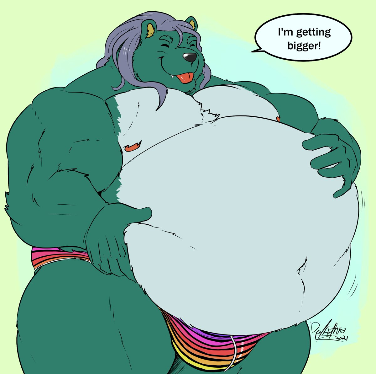 TyrBalloon's tweet photo. I can't help but be BIG. 

Massive thanks to @DeadAnthro for making me into an epic bear! https://t.co/gzN81qcjI9