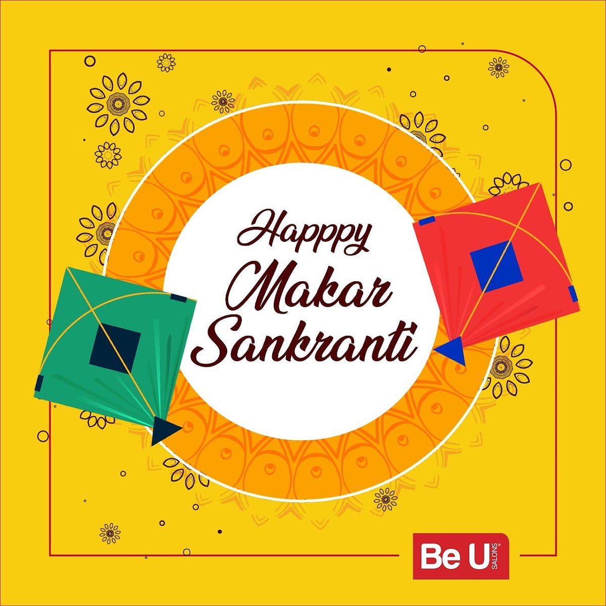BeUsalons's tweet photo. May we all be blessed on this auspicious occasion. Here's wishing you all a very happy makar sankranti.

#happyday #festival #safetyfirst #मकर_संक्रांति #MakarSankranti2021 https://t.co/2X9TAtxaeX