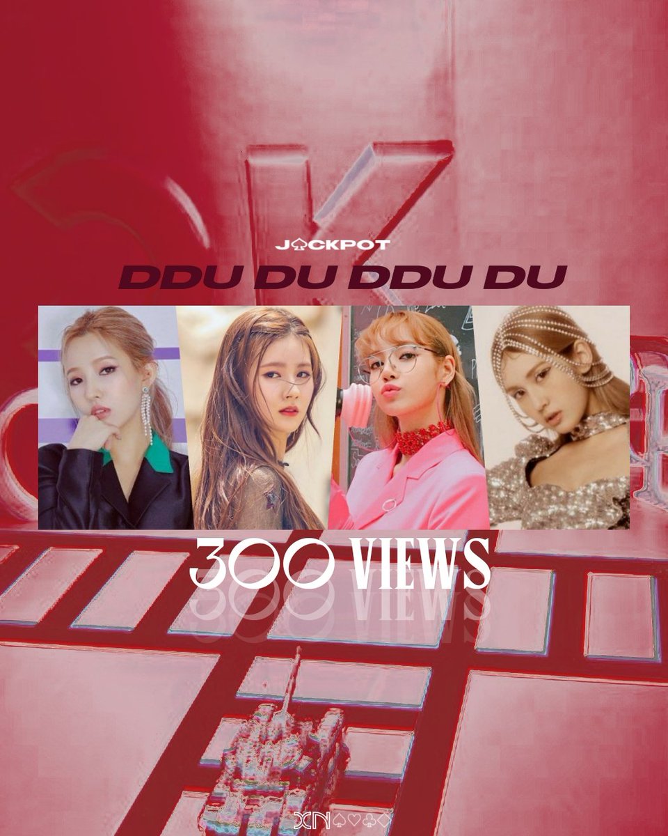 JACKPOT_xn's tweet photo. J♤CKPOT's 'DDU DU-DDU DU' M/V Surpassed 300 Views on Youtube🎉 https://t.co/nAdsr2WgUs