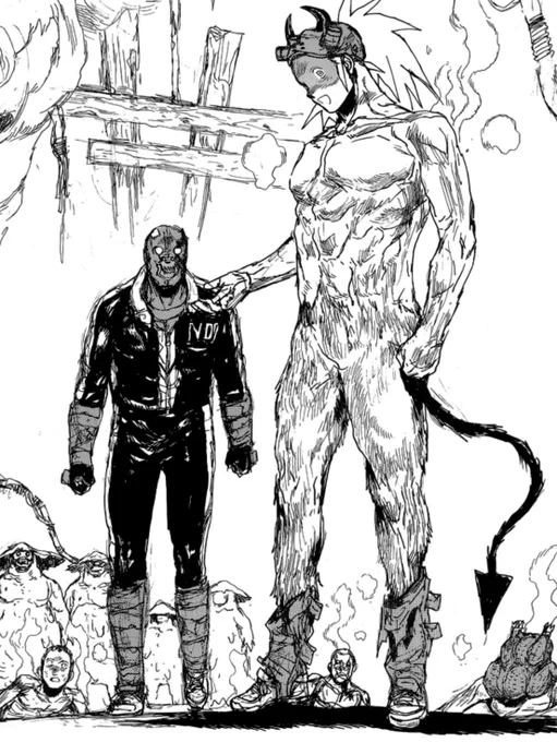 drhdr manga spoilers: 

NIKAIDO TOWERING OVER NOI.....THIS IS THE FUTURE LIBERALS WANT 