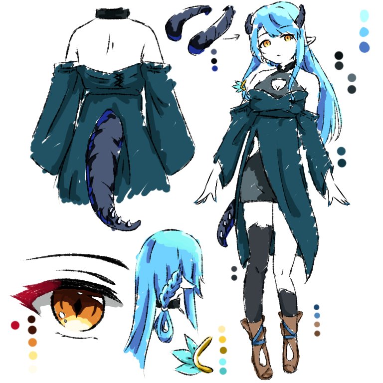 i forgot about this. well heres my oc if your curious what it look like, also she's a dragon type that can use ice and dark magic. 