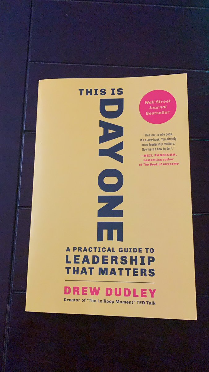 CoachZvosec's tweet photo. Thank you @MatthewOhlson1 for introducing me to @DayOneDrew a couple of years ago. The lollipop moment is still one of my favorite TED Talks. I'm excited to dive into this one &amp; continue to improve my positive leadership philosophy. #ThisIsDayOne https://t.co/GFv7cLqXFy