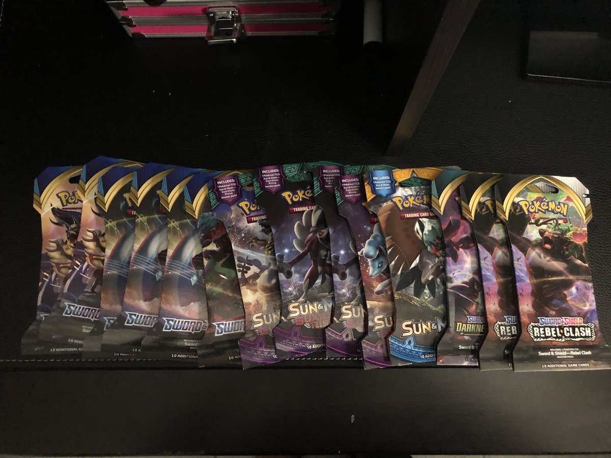 I would like to also blame <a href="/JeffThrow/">Jeffthrow 🖐️</a> for making me even more tempted to buy some cards...(14 sleeved packs/2 rebel clash,1 darkness ablaze, 1 sun&amp;moon, 4 guardians rising, 6 sword&amp;shield) btw this is only a part of what i bought