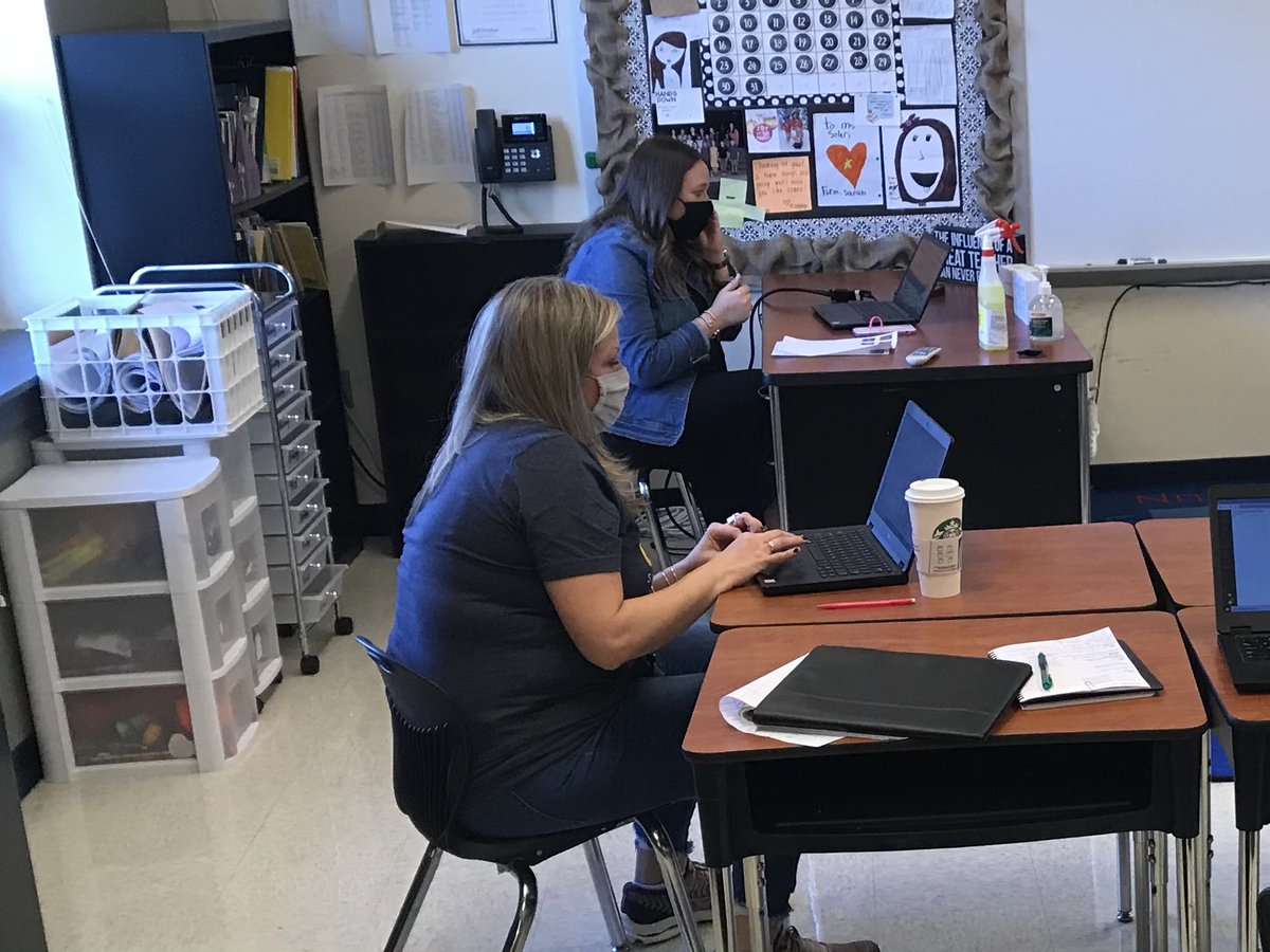 Principal_PeteJ's tweet photo. Mrs. Kennedy (@KatelynKenned15), our awesome Lit Coach, met with our teams today to look at Illuminate and iReady reports. Great conversations! #LVELearns #LionsStickTogether https://t.co/OySowel0KN