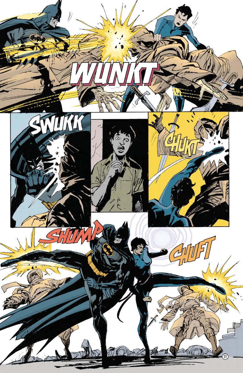 There's nnnot a lot that's particularly good or worth hunting down either, although BATMAN #534 has a pretty meh story gorgeously elevated by Jim Aparo and Bill Sienkiewicz, and OUTSIDERS V2 #14 is of interest to anyone wanting to know where the Katana/Shiva rivalry started.