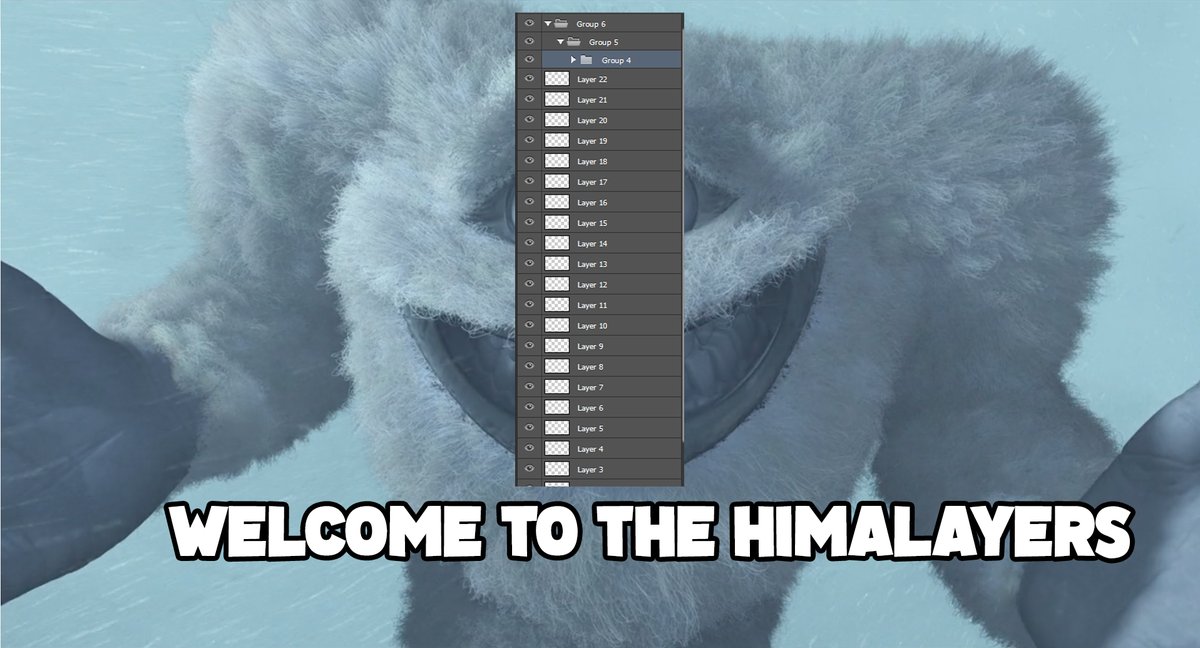 ProperGoodGames's tweet photo. When you open up a Photoshop project https://t.co/qlcDMNm50A