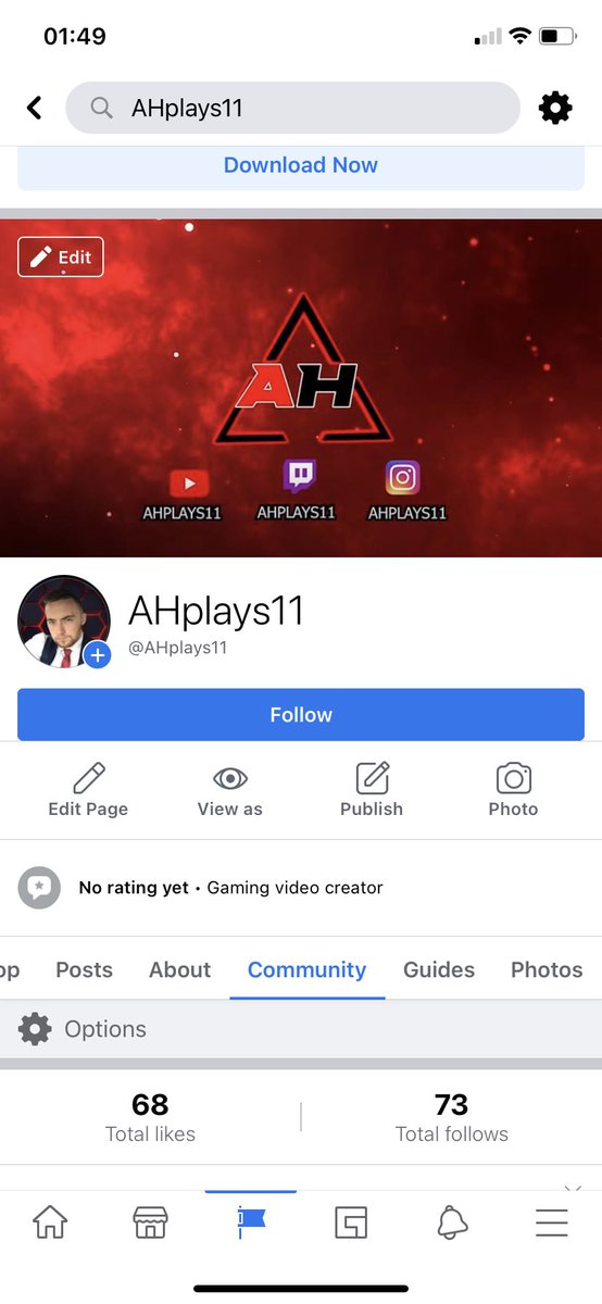 AHplays11's tweet photo. I’m 27 Facebook followers away from hitting 100! If anyone is feeling generous and would like to help me get to 100 that would be much appreciated 🙏 thank you 😃

#facebook #streaming #livestream #twitch #twitchtv #TwitchAffilate #help #promote #facebookgaming https://t.co/sRWRRxJ8R1