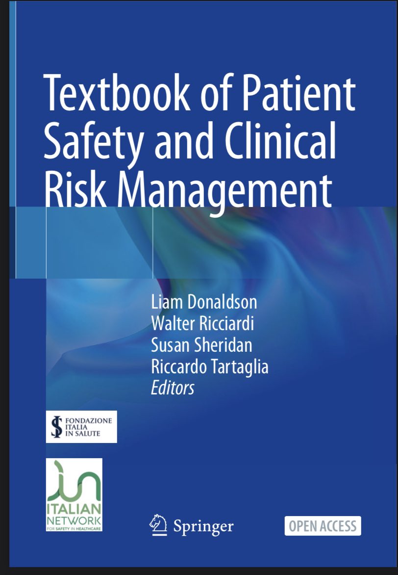 Exciting news: open access to the new international “Textbook of Patient Safety and Clinical Management”.  Wonderful resource including Chapter 6, co-authored by patients including Canada’s Allison Kooijman of Patients for Patient Safety Canada. link.springer.com/book/10.1007%2…