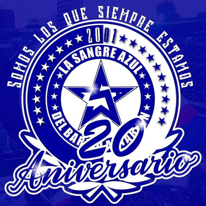 ¡FELIZ ANIVERSARIO SANGRE AZUL!
 •Son 20 años junto a Cruz Azul, apoyando en las buenas y en la malas, en canchas dentro y fuera del país.  🔵 🎺 ⚪