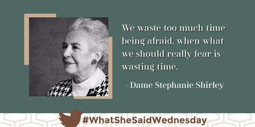 invictaftc's tweet photo. Dame Stephanie Shirley is the founder of Xansa plc (now part of the Sopra Group), an outsourcing and technology company. She was also the UK's Ambassador of Philanthropy in 2009 as a result of her charitable work dedicated to IT and autism.
#WhatSheSaidWednesday
#WSSW https://t.co/VD917kiC20