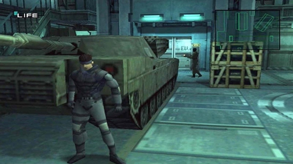 Level design:The level design of Shadow Moses would have to be redone completely. Shadow Moses is very blocky, areas are small, and there are only 3 guards per stealth area. This is because of the limits of the PS1, and the game is completely designed around these limits. (1/4)
