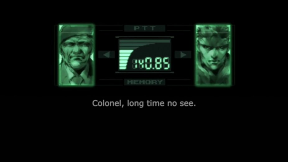 be need to be redone. They looked the way they do in MGS1 because of the PS1. The polygonal character models are supplemented by the simply animated codec portraits. Keeping the portraits would look jarring today if the 3D model of a character looks insanely real. (2/4)