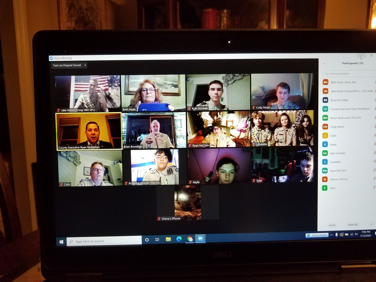 EagleMom80's tweet photo. A HUGE shout out and thank you to @CEJRyanMcMahon for joining Scouts BSA Troop 80 B &amp; G tonight to discuss current events and help with the Citizenship in the Community Merit Badge. Thank you for your time! @CNYScouts https://t.co/7CN7qHfsgD
