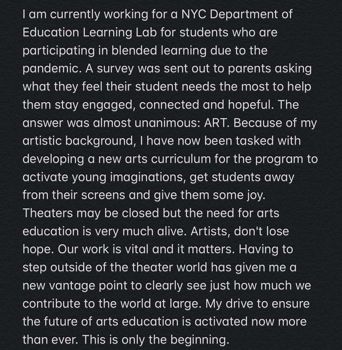 #education #educator #artseducation #coach #auditioncoach #auditions #theater #director #blackdirectors #nyc