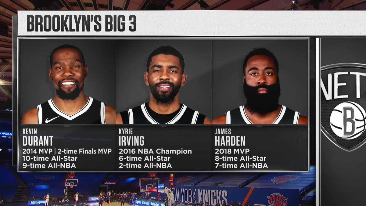 El nuevo big 3 de los Nets 👀