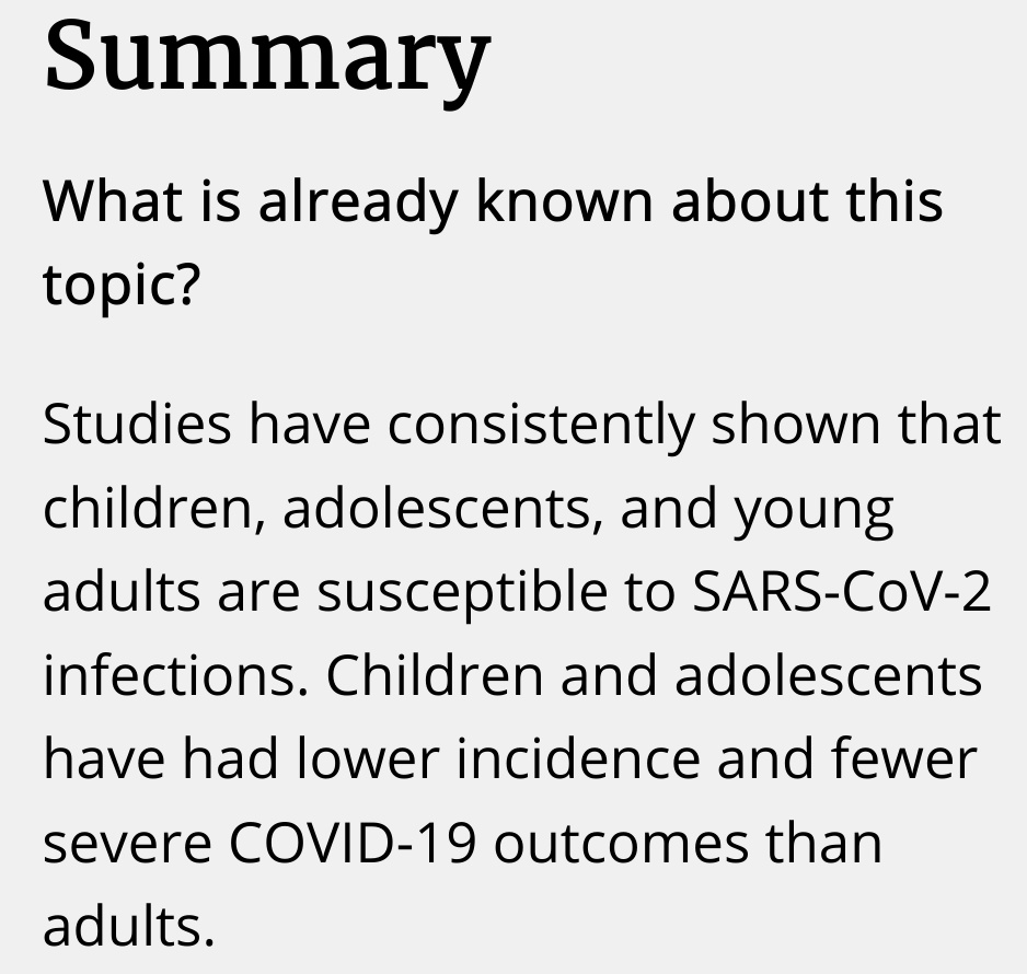 Incidence of COVID-19 and % of positive test results among children, adolescents, young adults increased during the review period, with spikes in early summer, followed by a decline *and then steeply increased in October through December.*Oh. Huh. MMWR https://www.cdc.gov/mmwr/volumes/70/wr/mm7003e1.htm?s_cid=mm7003e1_w