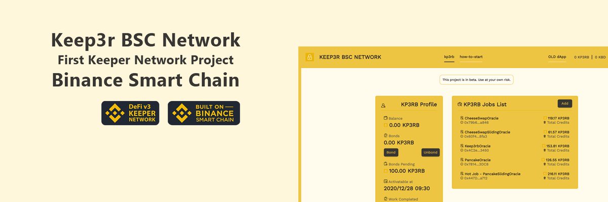 kp3rb's tweet photo. @cz_binance Yes @cz_binance
#KP3RB๐ missing
DeFi v1: Swap/Pool (2019)
DeFi v2: Farm (2020)
DeFi v3: #Keeper (2021)
#CZKeeper #Keep3rBSC https://t.co/Zbo3riFckO