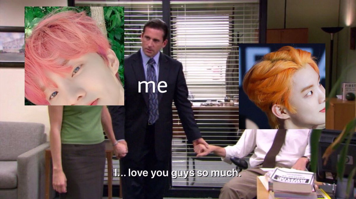 i miss this pink and orange hair so much 😔😔