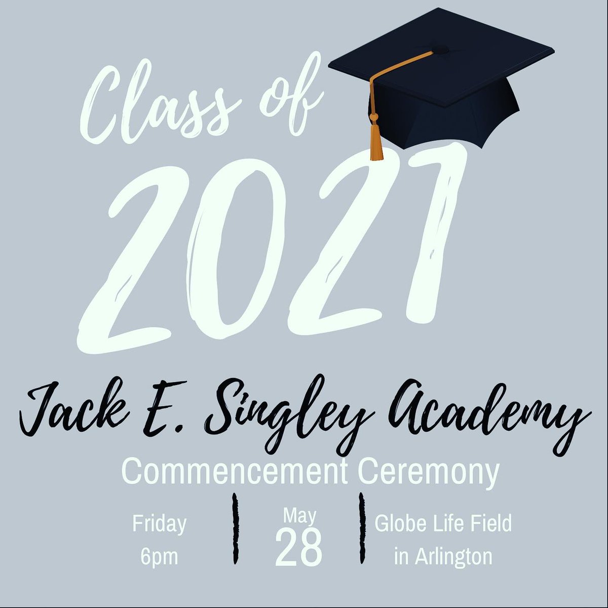 JESAClass2021's tweet photo. Attention Seniors!!
We received Graduation Detail Today!! Please be sure to share this information with your parents. These are the only details we have as of right now but when we receive more info we will get it out! #83DaysLeft !! STAY STRONG AND FINISH 🎓🥳 https://t.co/CG5g6WRUR1