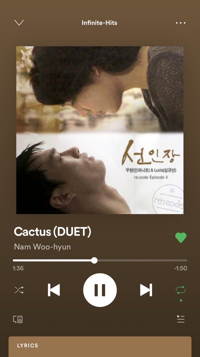 [Today's  playlist] Cactus - Woohyun ft Lucia; #missingwoohyun <a href="/wowwh/">nam woo hyun</a>