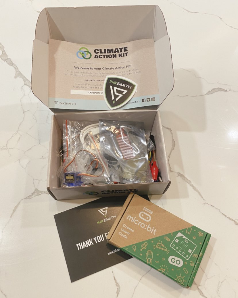 mrsmcb_edu's tweet photo. Came home from a walk to find this amazing delivery on my porch. Can’t wait to experiment with this kit and learn more in the second webinar! Thanks @InkSmith3D and @CanCodeToLearn for this awesome kit and learning opportunity! https://t.co/Cymzr4Br0c