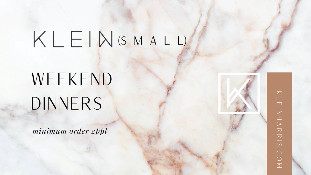 New Weekend Dinner menu is out today! kleinharris.com/take-out/weeke…