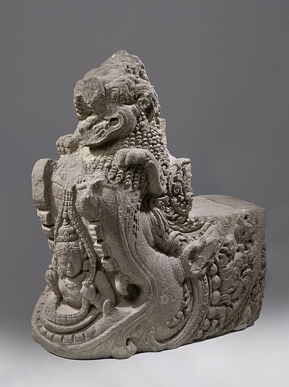 1. Candi Bubrah, Temple south of Candi Sewu complex in Central Java, Indonesia (8th - 9th century)2. Fragment of Makara, Kaushambi, Uttar Pradesh (2nd Century B.C.)3. Devi Ganga sculpture, Sri Lanka4. Makar, Kompong Thom Province, Sambor Prei Kuk, Cambodia (7th Century)