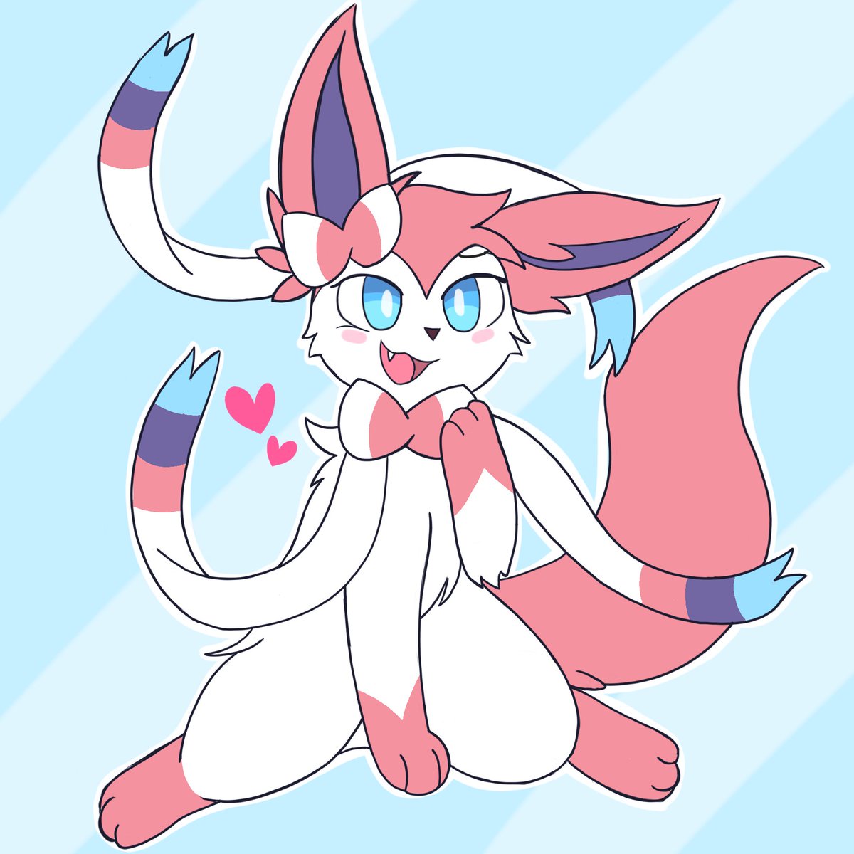Jammynya's tweet image. Sylveon hopes to make your day a little brighter! ✨