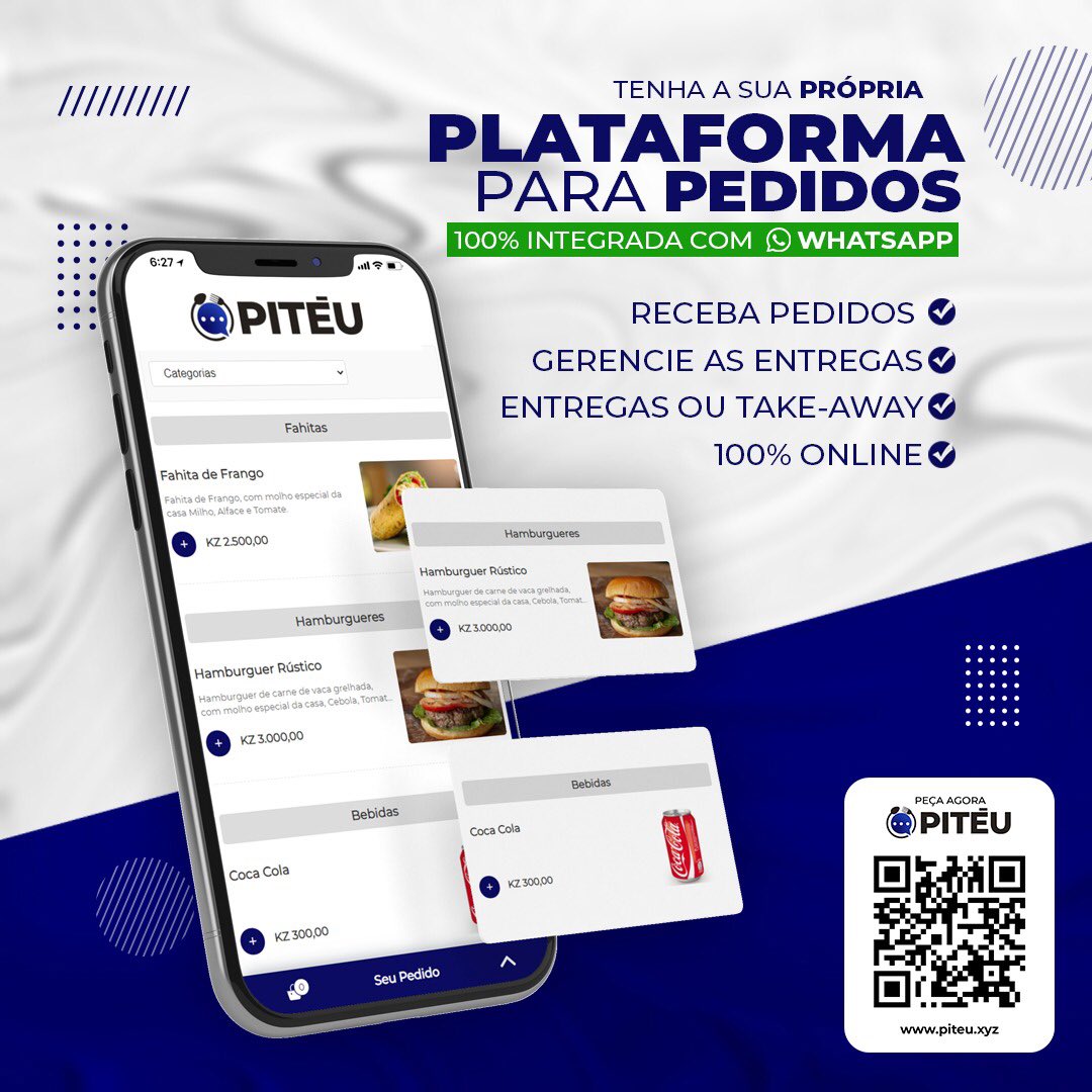 LukenyKiuma's tweet photo. 2020 mostrou-nos o quão importante é para os negócios ter sustentabilidade digital, então, se você tem um restaurante ou tem um pequeno negócio na área de restauração, conheça O PITÉU!

Saiba mais em: https://t.co/zy7GlGzQeY https://t.co/gPSpwqberv