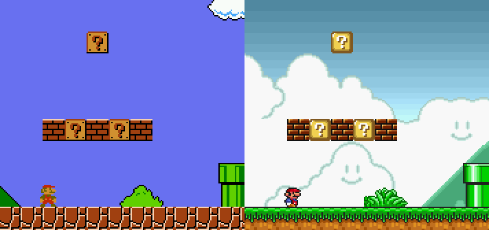 Super Mario Bros. (1985) Original vs Remake