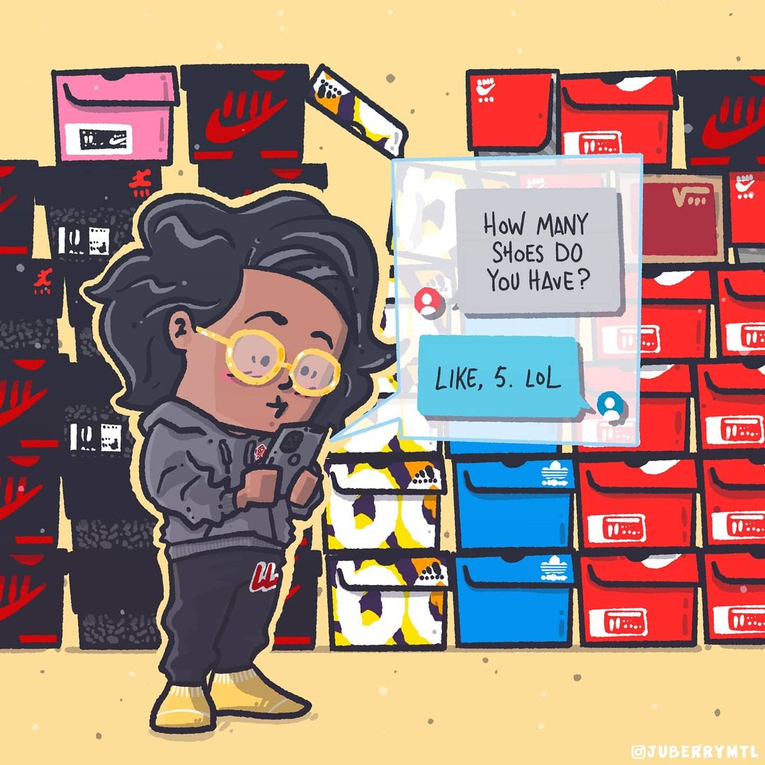 complexcanada's tweet photo. Just 5... in many colourways... TAG the biggest sneakerhead you know (via juberrymtl, IG) https://t.co/ube98Sdjo7