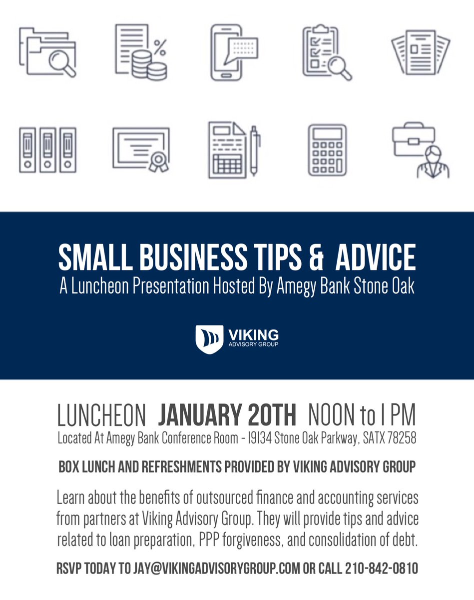 San Antonio friends: please share if you know someone who could benefit from this presentation. #financetips #accounting #sanantonio