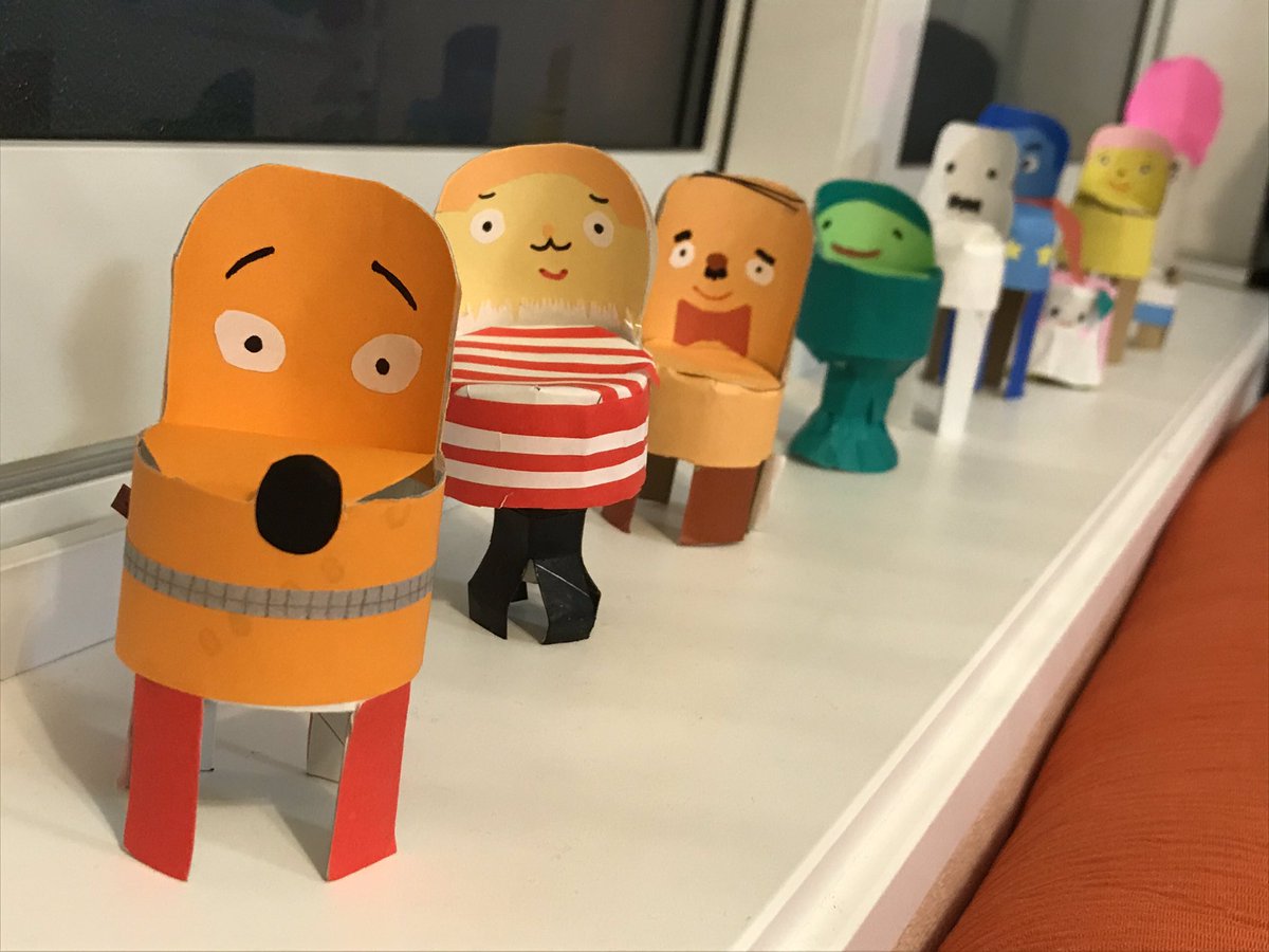 以前デルの本気創作で子供のために作った【みいつけた】のお友達たち