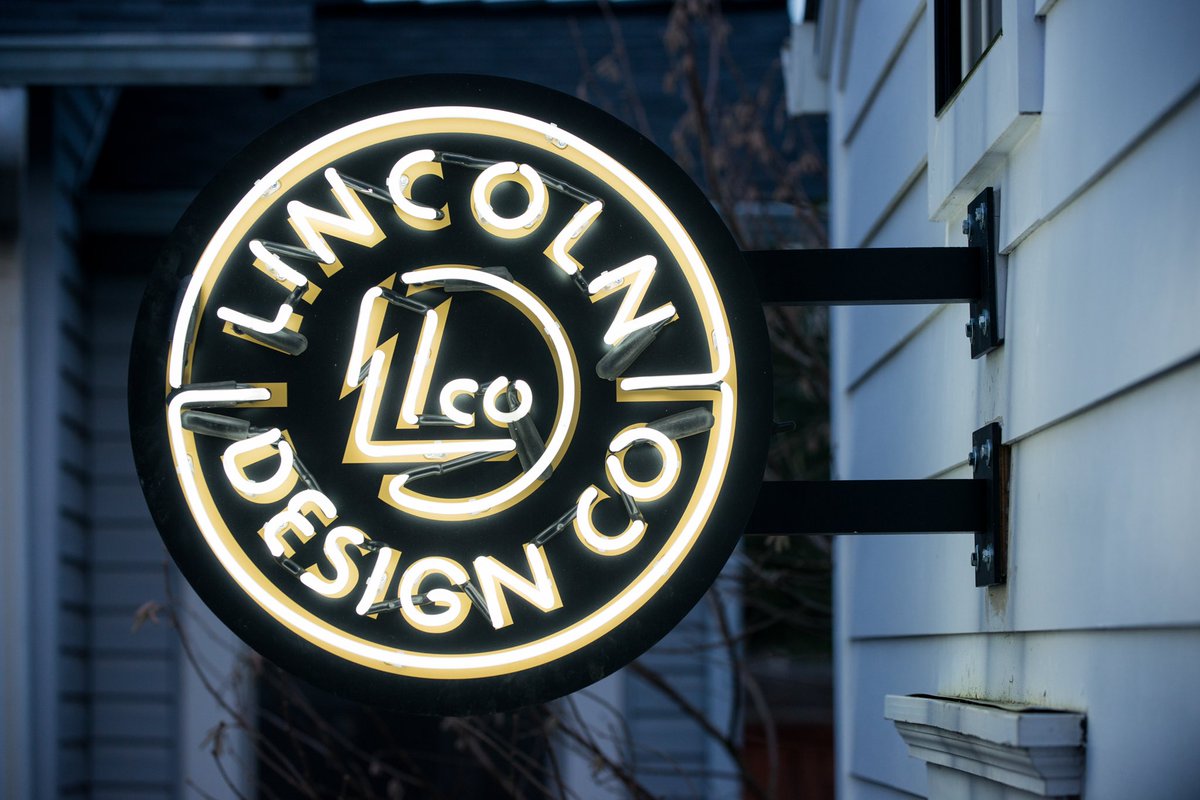 RightWaySigns's tweet photo. Fresh neon sign we made and shipped for our friends at Lincoln Design Co. https://t.co/kPWoy1wK7Y