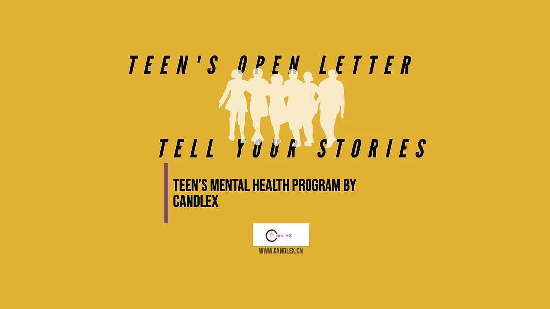CandleX_Beijing's tweet photo. Submit your stories to our teens mental health issues! https://t.co/6h44w56WqX https://t.co/EbrbqmQVLq