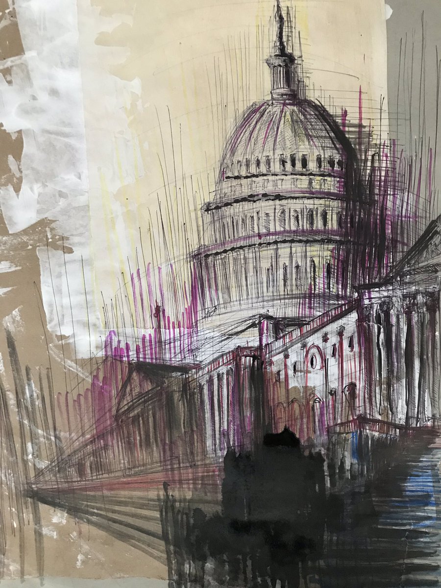 #doityourselfproject #capitolio #CapitalHill #washingtondc #unitedstates #illustration #ArtistOnTwitter #sketchbook  #moleskine #artwork #sketching #marker #architecture #momoart🇮🇹 #moniameluzzi  
#arte #art  #アート #スケッチ #스케