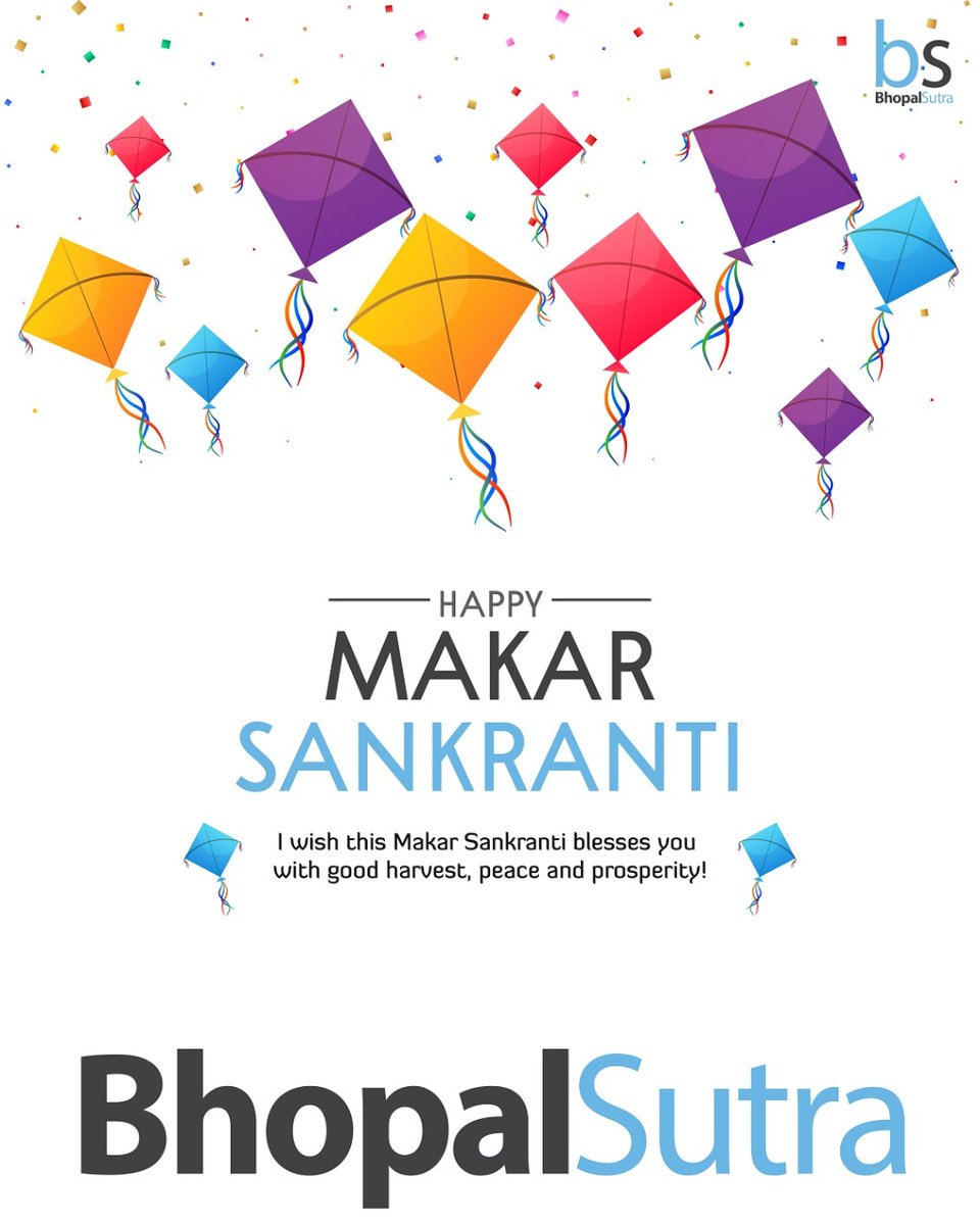 bhopalsutra's tweet photo. Wish you all a very happy and prosperous #MakarSankranti 🎉🎊🎈. 
. 
. 
#bhopalsutra #bhopalnews #bhopalnewsofficial #bhopalnewsupdates #bhopalnewsupdate #bhopal #kitefestival https://t.co/Mhy9UIOFS1