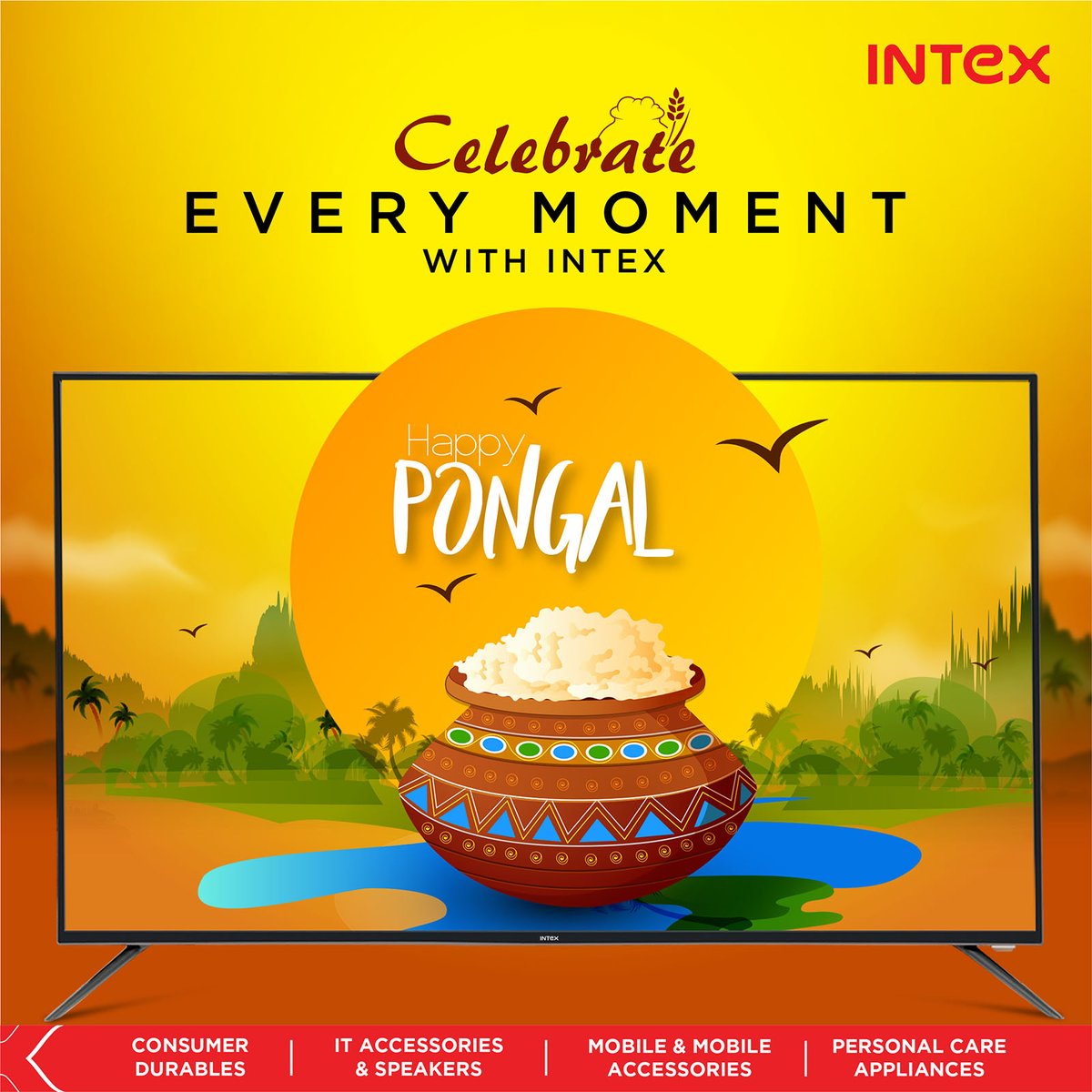 IntexBrand's tweet image. Intex wishes you #HappyPongal!

Click to explore the range of LED TVs- bit.ly/2KbctCf

#IntexLED #Pongal #Pongal2021 #festivevibes