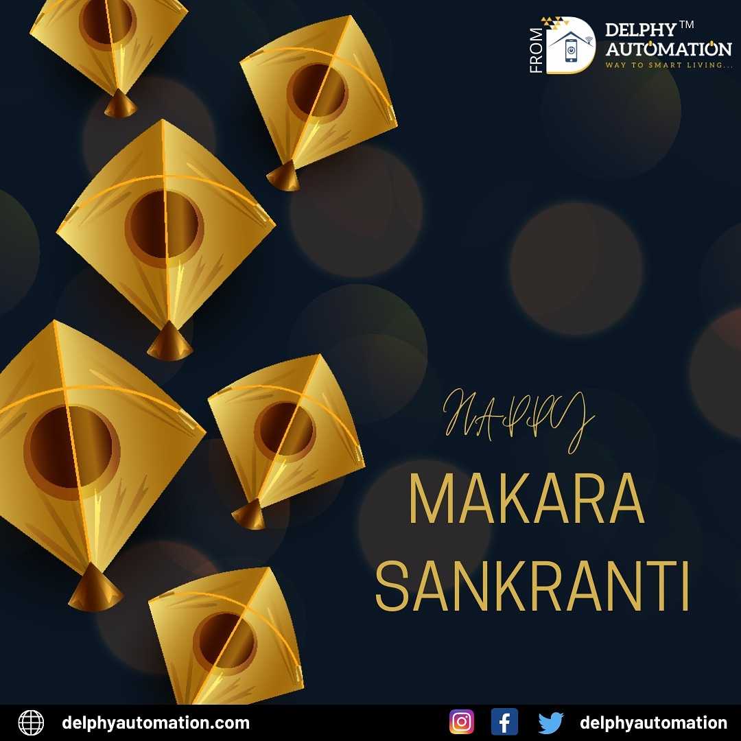 DelphySmartHome's tweet image. Hope this auspicious occasion of Makar Sankranti make you reach new heights of happiness.
Happy Makar Sankranti!
-Delphy Automation

#delphyautomation #sankranti #iothomes #wifihomes #smarthomes #smarttech