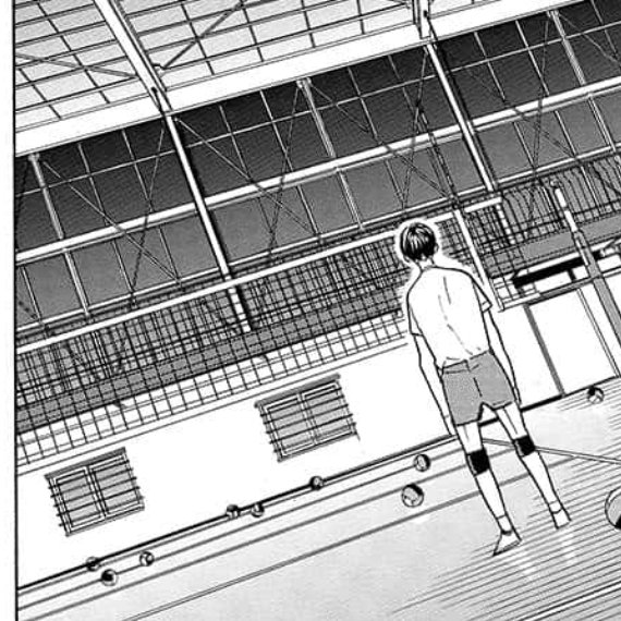 the chapter is titled "the greatest opponent" but kageyama thinks back to that moment when hinata appeared as his greatest partner. they were alone, but they were each others salvation.