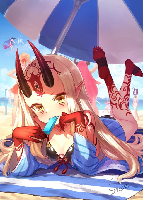 #くそ寒いので水着絵を貼る 