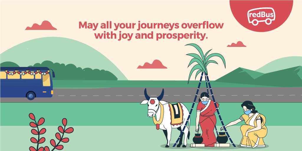 redBus_in's tweet photo. May this harvest fest bring you abundance of joy! We hope that happiness, goodness and prosperity travel with you, always. Iniya Pongal Nalvaazhthukkal!
#Pongal2021 #Pongal #redbusindia #redbus #indianfestival #harvestfestival #india https://t.co/v4jOTvdztQ