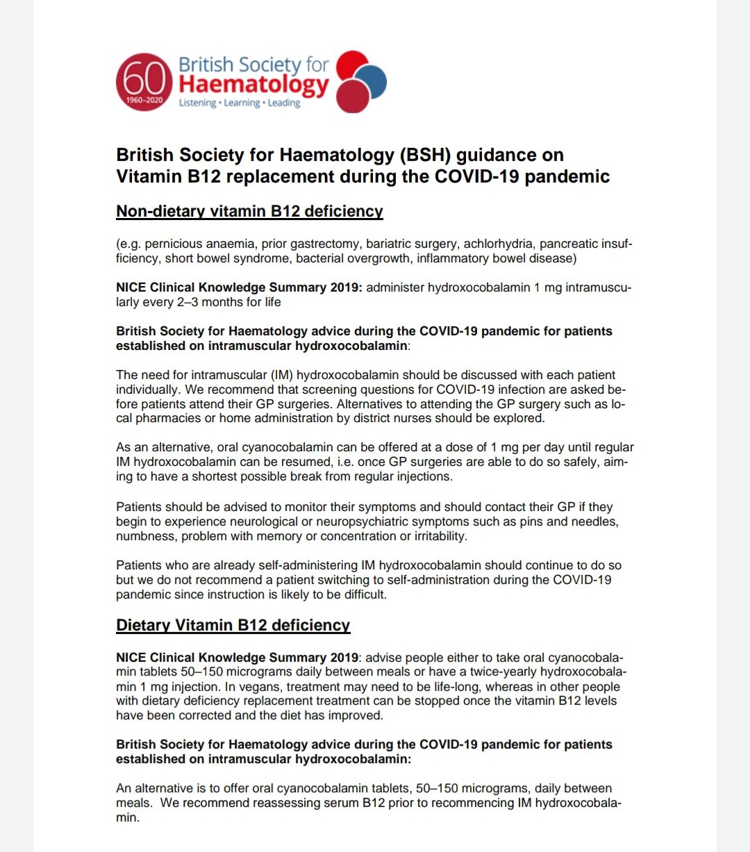 dr philippa kaye on twitter it is apparent that i wasn t clear yesterday with regards to b12 i apologise i am aware of the guidance for pa the importance of injections but in
