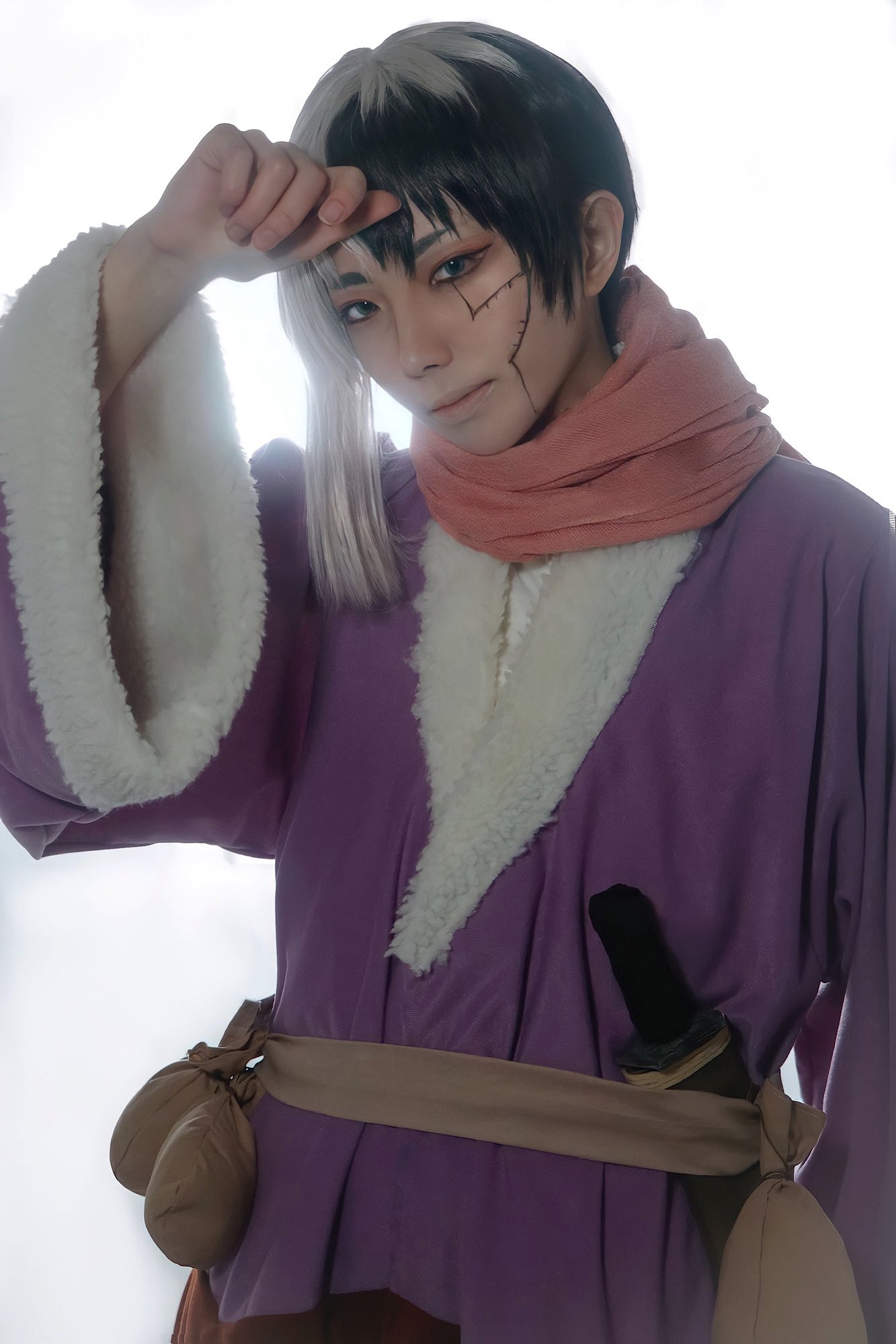 Dr.STONE あさぎりゲン コスプレ衣装 冬服 コート 素人製
